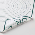 BAKTRADITION Baking mat, white, turquoise, 61x46 cm