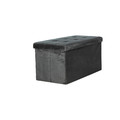Pouffe Intesi Velse, velvet, black
