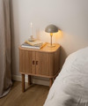 Nightstand Bedside Table Langley, oak-look