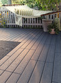 UTLÄNGAN Floor decking, outdoor, grey stained, 0.90 m²