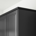 BODBYN Contoured deco strip/moulding, black, 221 cm