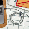 RUNDHULT USB-C to USB-C, black/white, 1.5 m/100 W