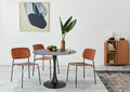 Table Simplet Skinny Premium Stone 90cm, black