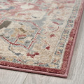 JÄRNVÄG Rug, low pile, ornament pattern pink/beige, 160x230 cm