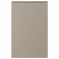 UPPLÖV 2-p door f corner base cabinet set, left-hand/matt dark beige, 25x80 cm