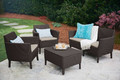 Outdoor Furniture Set SALEMO, brown