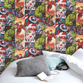 GoodHome Fleece Wallpaper Marvel Heima, multicolour