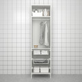 ENHET High cabinet storage combination, white, 60x62x210 cm