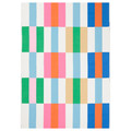 KLIBBKORSÖRT Pre-cut fabric, multicolour/stripe, 150x300 cm
