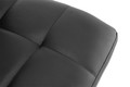 Bar Stool, faux leather, black/chrome