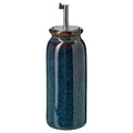 BRUGDHAJ Oil/vinegar bottle, blue, 19 cm