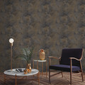 GoodHome Vinyl Wallpaper on Fleece Fuch, plum