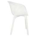 Set of 4 Chairs Dacun, in-/outdoor, white