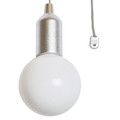 Pendant LED Lamp L, battery-operated, silver