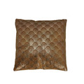 Cushion Scales 45x45cm, velvet, light brown