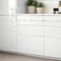 RINGHULT Drawer front, high-gloss white, 40x10 cm, 2 pack