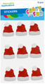 Decorative Santa Hat Stickers, 9 pcs