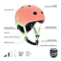 SCOOTANDRIDE XXS-S Helmet for Children 1-5 years, Peach