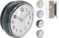Wall Clock Blum, waterproof, light grey