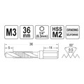 Yato Drill Tap M3 Hex