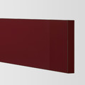 KALLARP Drawer front, high-gloss dark red-brown, 40x10 cm, 2 pack
