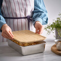 IKEA 365+ Lid, large rectangular/bamboo, 32x21 cm