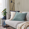 VALLKRASSING Cushion cover, light blue-grey, 50x50 cm
