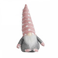 Christmas Gnome Decoration, 30 cm, Pink Spotted Hat
