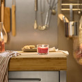LOTSFÅGEL Scented candle in glass, Watermelon bright pink, 20 hr