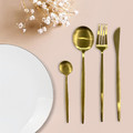 Cutlery Set for 6 People, gold colour, stainless steel