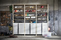 IVAR 3 sections/cabinet/shelves, pine/white, 259x30x226 cm
