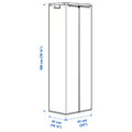 JOSTEIN Cover, transparent/in/outdoor, 61x41x180 cm