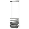 BOAXEL Wardrobe combination, anthracite, 62x40x201 cm