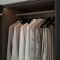 ÖVERSIDAN LED wardrobe lighting strp w sensor, dimmable dark grey, 71 cm