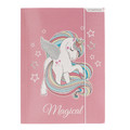 Paper Folder with Elastic Band A4 Unicorn 10-pack, assorted patterns