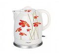 Feel Maestro 1.5L Ceramic Electric Kettle "RED FLOWERS" 1200W MR-066-RED-FLOWERS