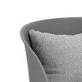 Armchair with Footstool Puri, grey