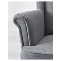 STRANDMON Wing chair, Nordvalla dark grey