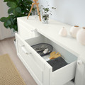 BESTÅ Storage combination with drawers, white, Smeviken/Kabbarp white, 180x42x74 cm
