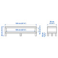 LACK TV bench, white, 120x35x36 cm