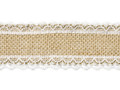 Jute Ribbon with Lace 50mm/5m