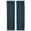 ROSENMANDEL Room darkening curtains, 1 pair, dark blue, 135x300 cm
