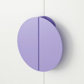 BEGRIPA Handle, lilac/half-round, 130 mm, 2 pack