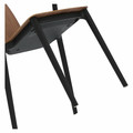 Chair Bella, black/walnut