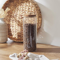 Glass Storage Jar with Acacia Wood Lid 27.5cm