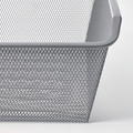 KOMPLEMENT Mesh basket, dark grey, 50x35 cm