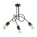 Pendant Lamp Tango 3 x 60W E27, black