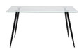 Dining Table Wilma, metal/glass