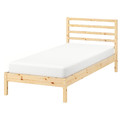 TARVA Bed frame, pine/Lindbåden, 90x200 cm