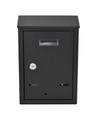 Basic Wall-Mount Letterbox, Black, 300x230x85mm